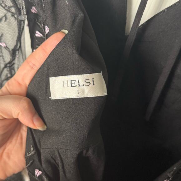 HELSI Ella Embroidered Long Sleeve Midi Dress L - Picture 10 of 10